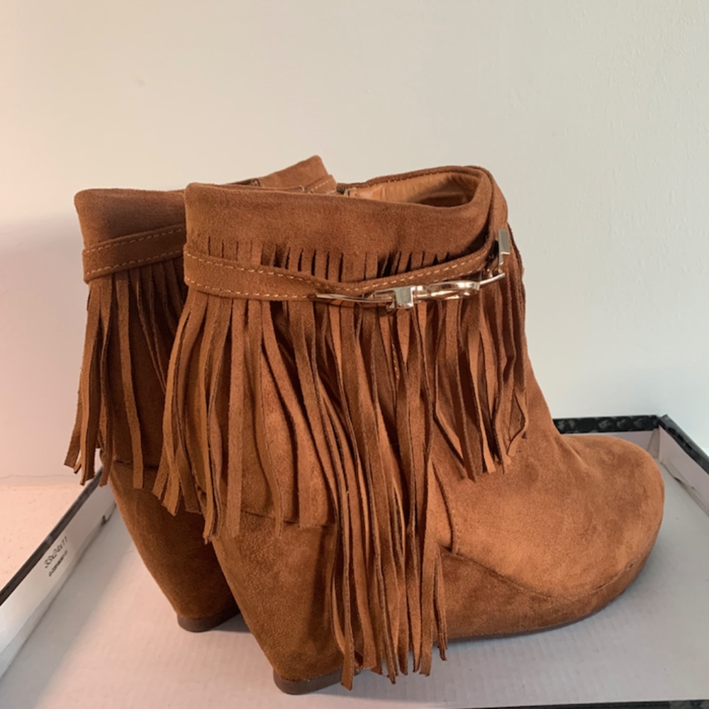 Fringe Ankle Boots/Booties